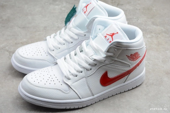 Red 1 Jordan University (W) White Mid BQ6472-106 BQ6472-106 0114